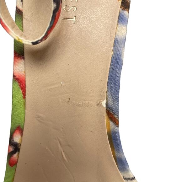 Nine West Letitgo floral STRAPPY Wedge Sandals - Picture 12 of 12